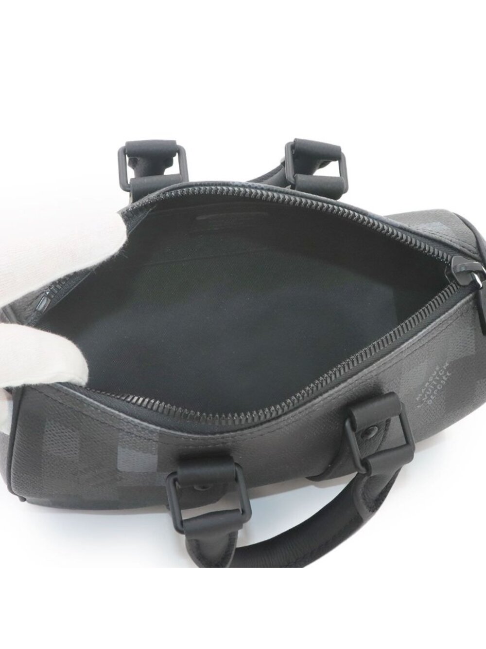 Louis Vuitton Damoflage Black Keepall Bandouliere 25 2-Way Shoulder Bag - Picture 7 of 9